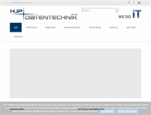 Tablet Screenshot of hjp.de